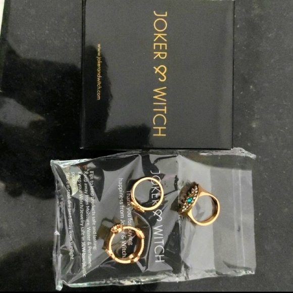Joker & Witch Accessories - Joker & Witch Evil Eye Ring Set